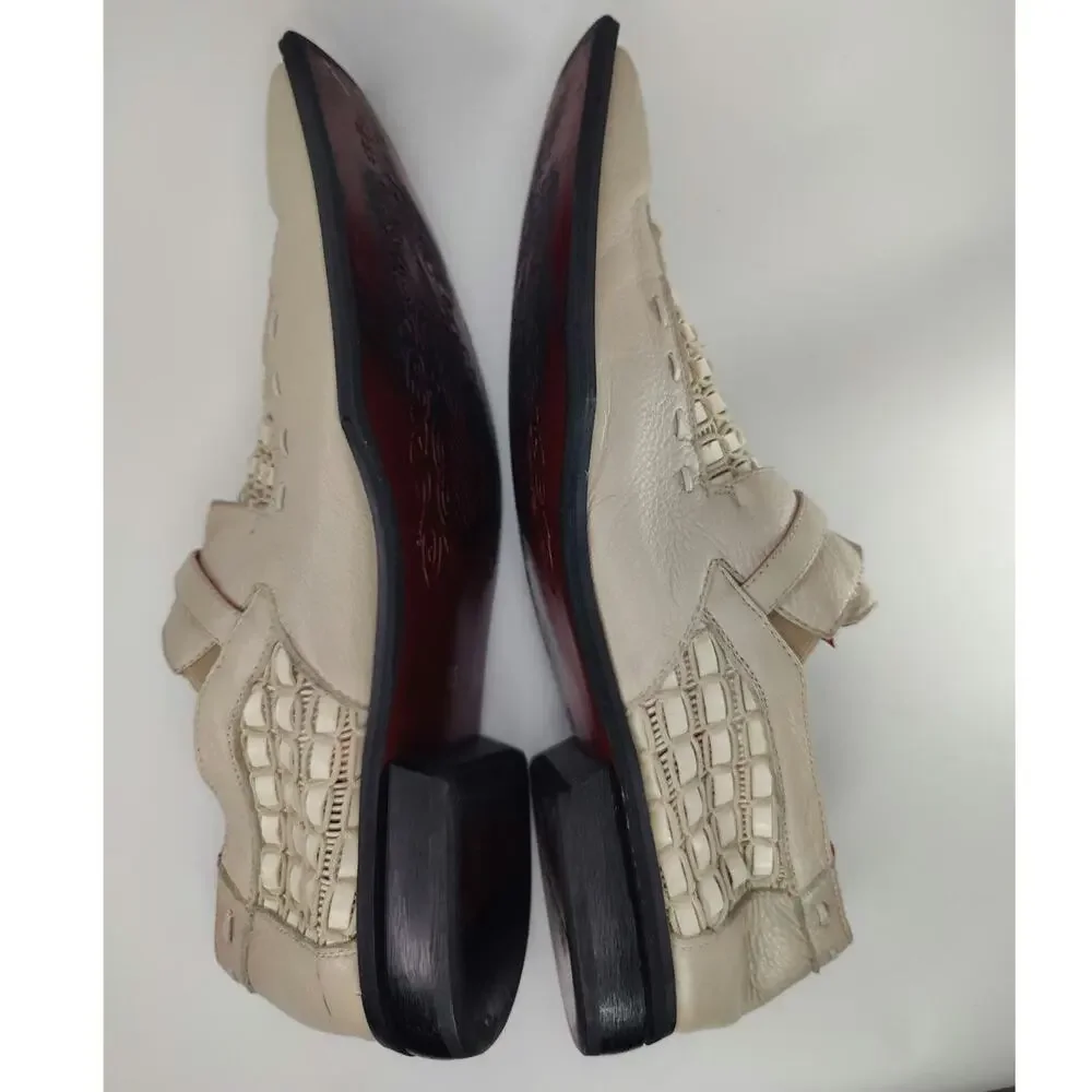 Umberto Pellegrini Woven leather shoes sz 10.5